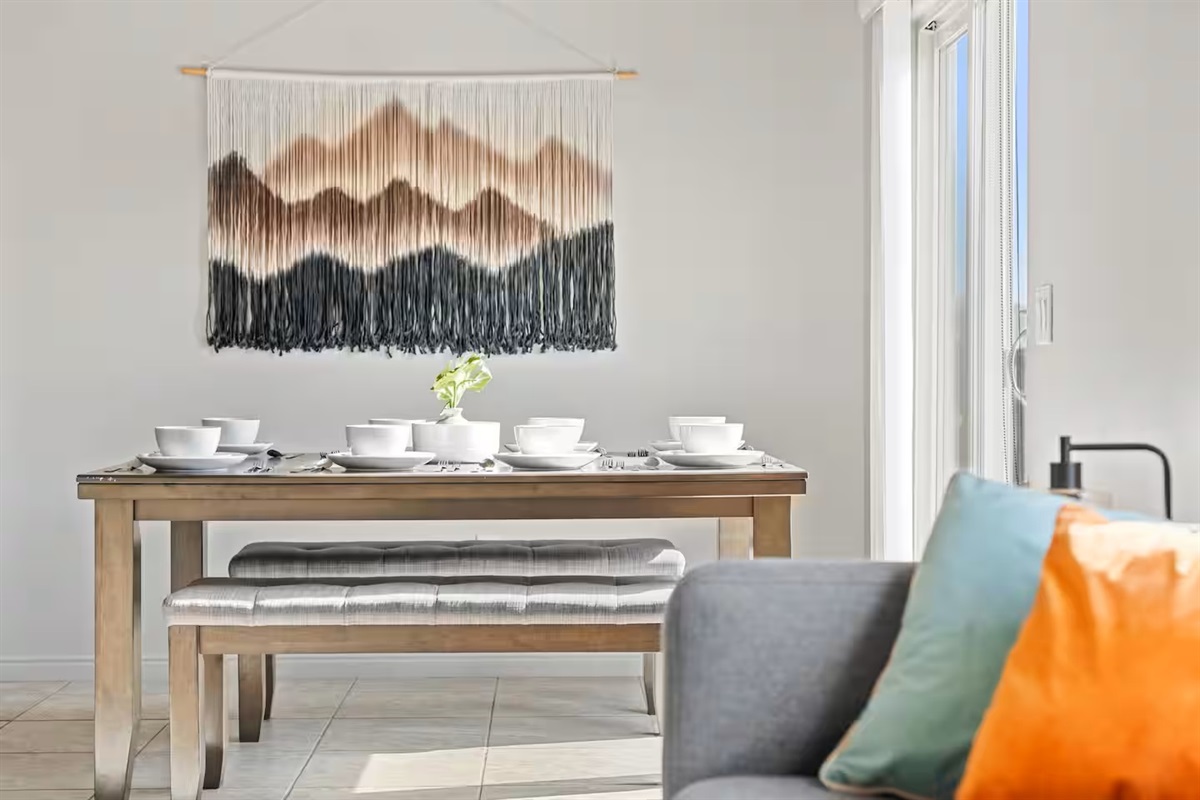 Stylish dining space