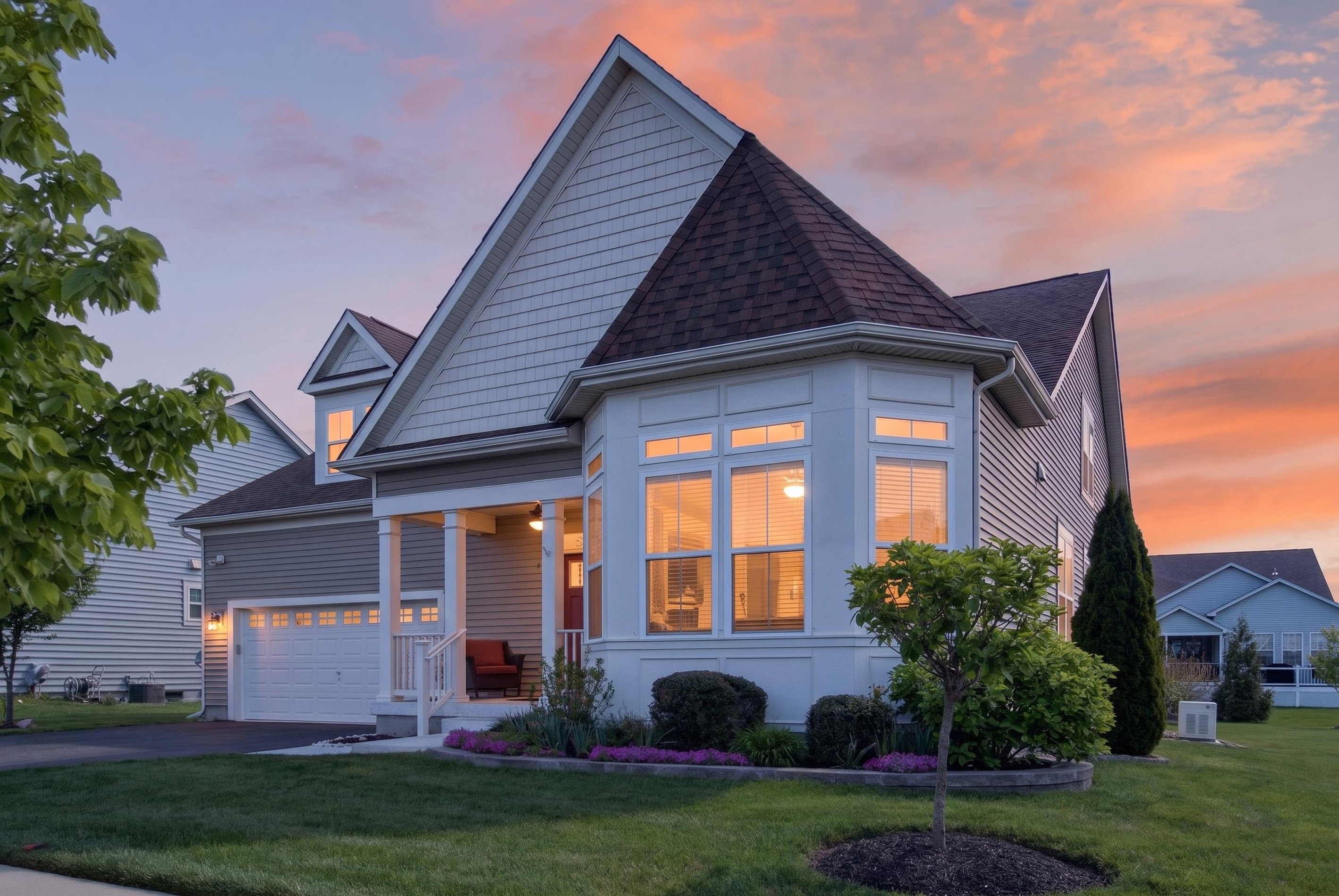 A quiet, suburban environment promotes productivity and relaxation