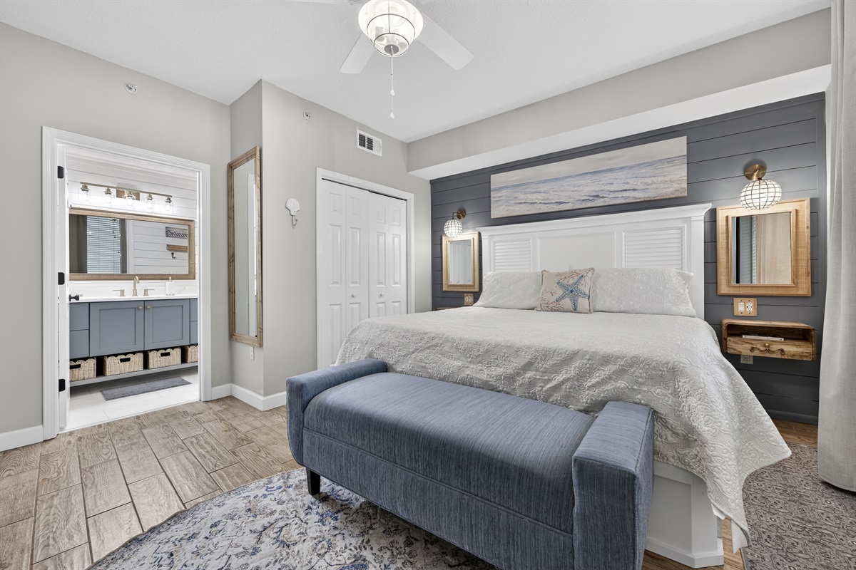 King Bed in Primary Bedroom