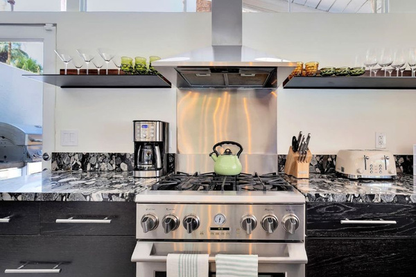 Fully-stocked kitchen