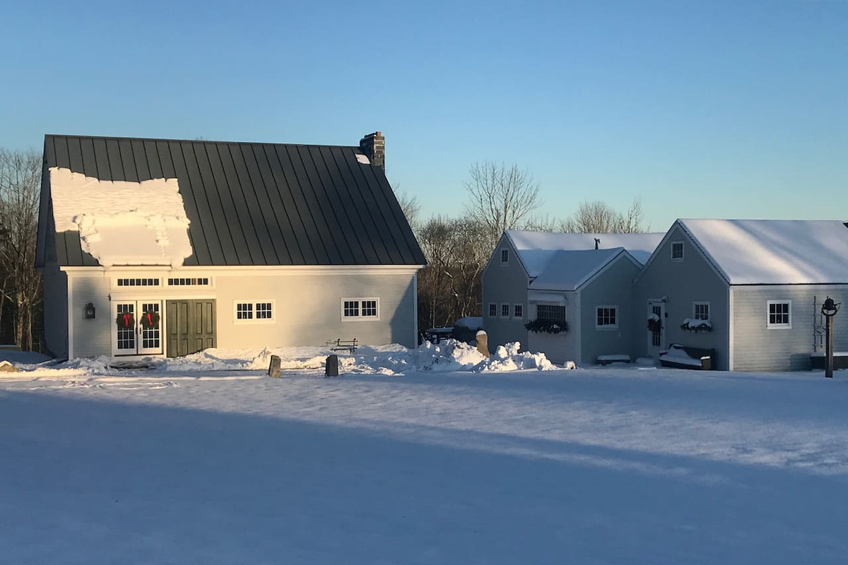 A view of Pennysworth and Sheepshed in the winter months 