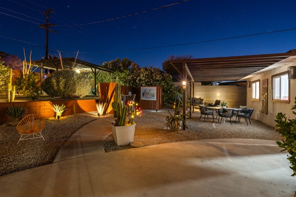 View to game room patio