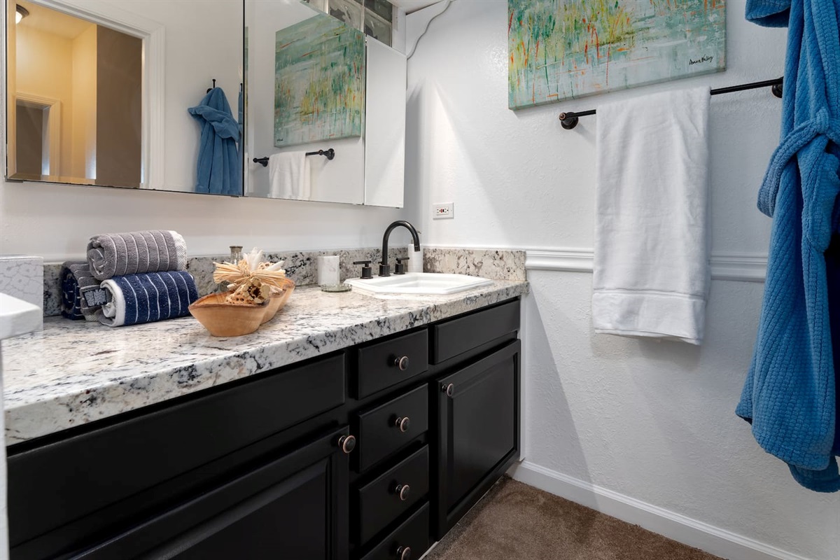 Second Bath Connects to Office and BR