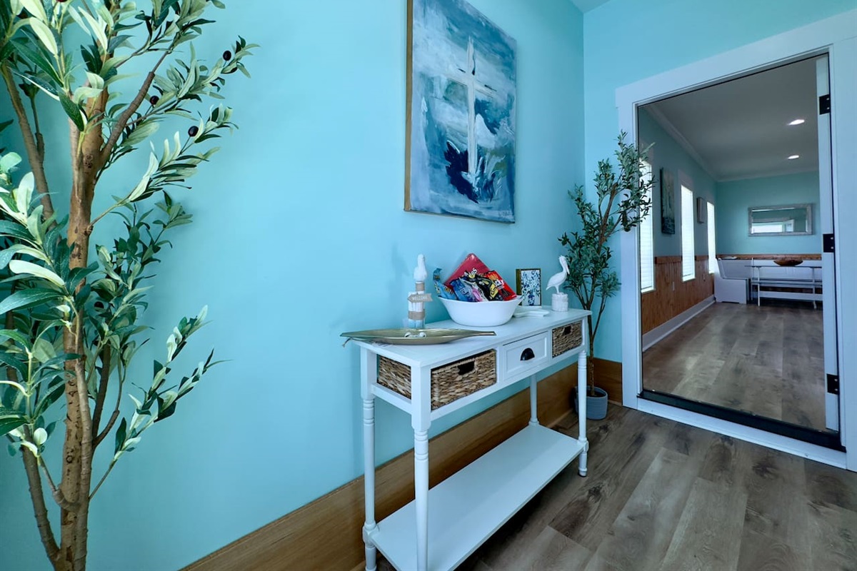 Enjoy a bright, coastal nook with charm and thoughtful touches.