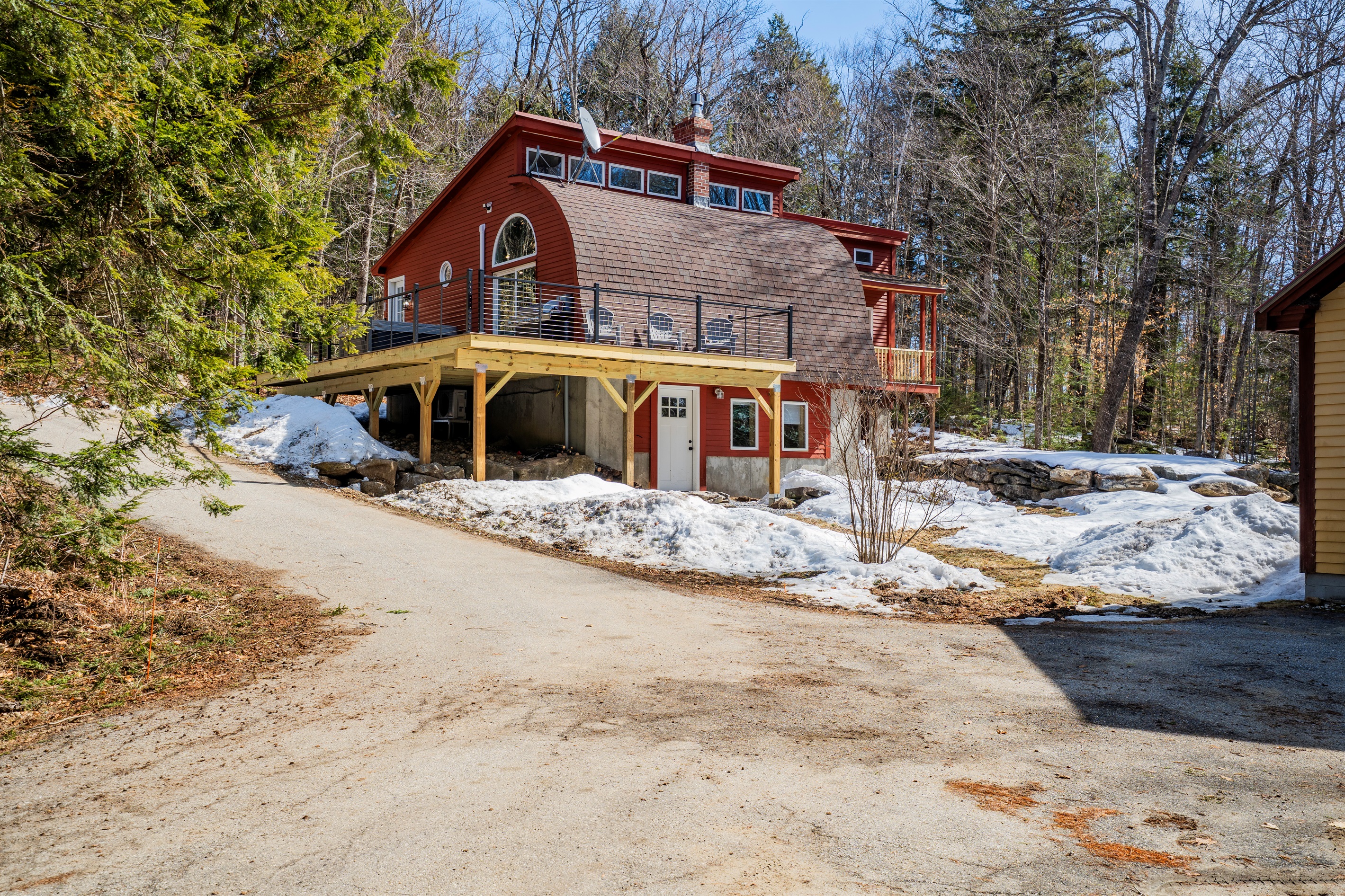Welcome to your one-of-a-kind Bethel escape, where striking architecture meets the serenity of the Maine woods.