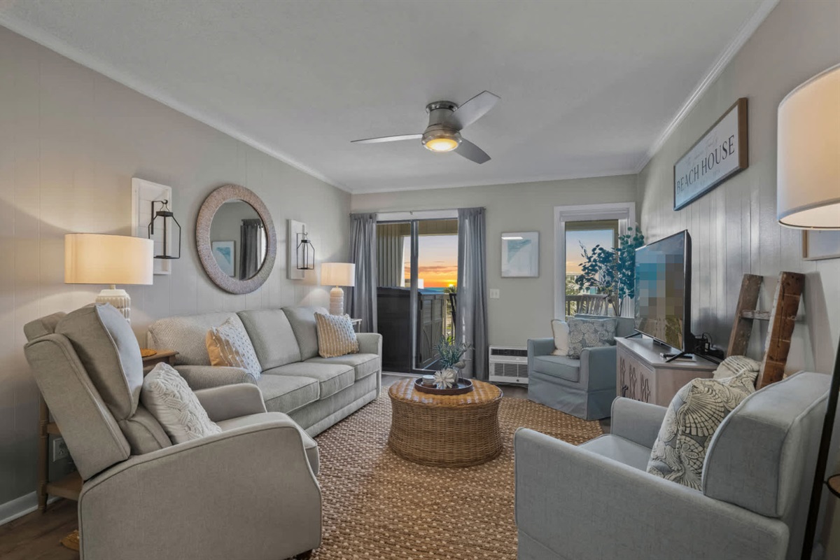 Enjoy a Sunrise View right from the Living Room
