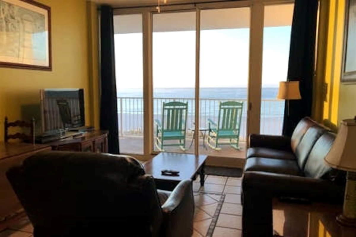 Rock and listen to the surf with favorite beverage.