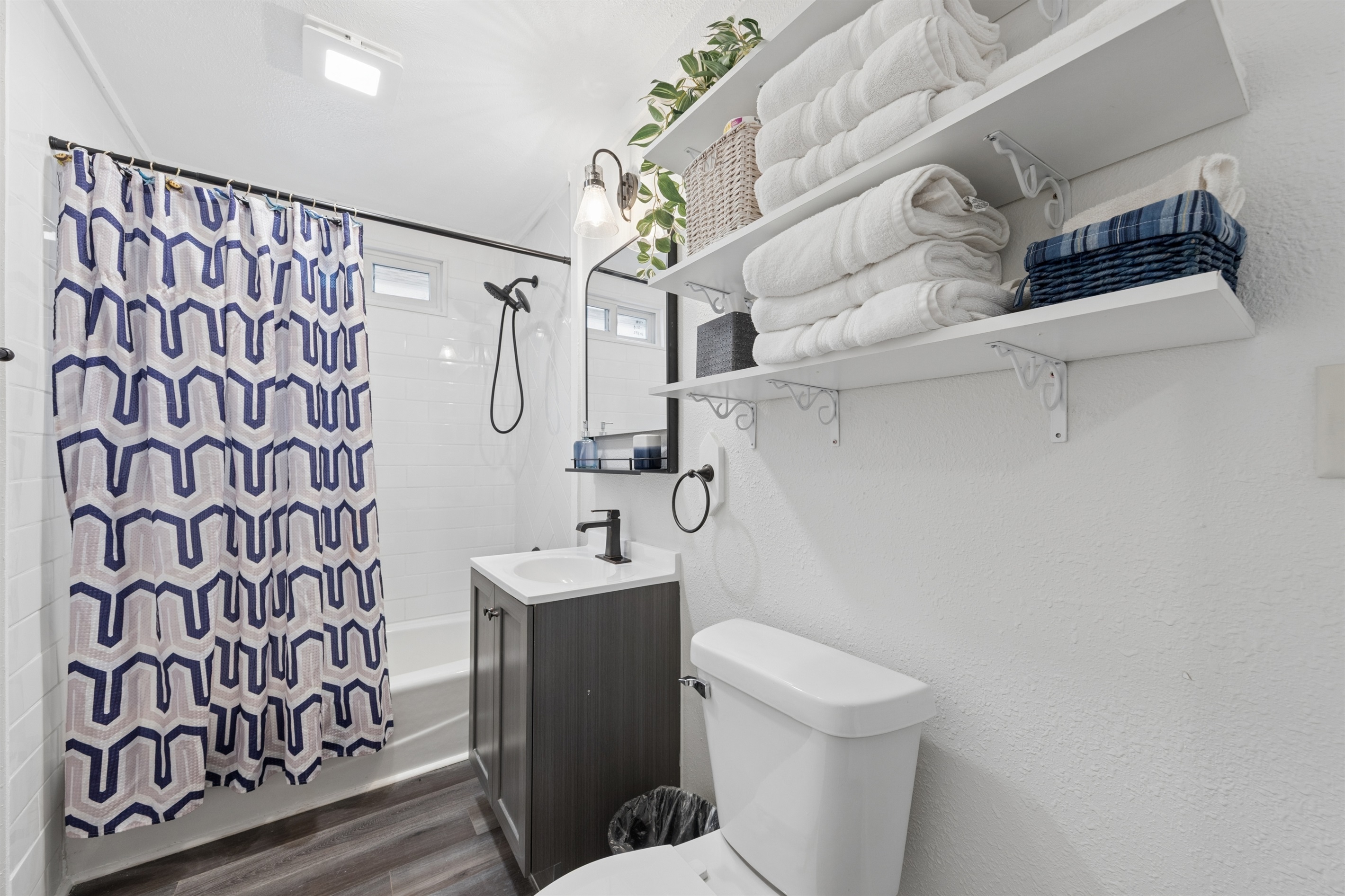 We provide basic amenities like shampoo, conditioner, soaps, etc.