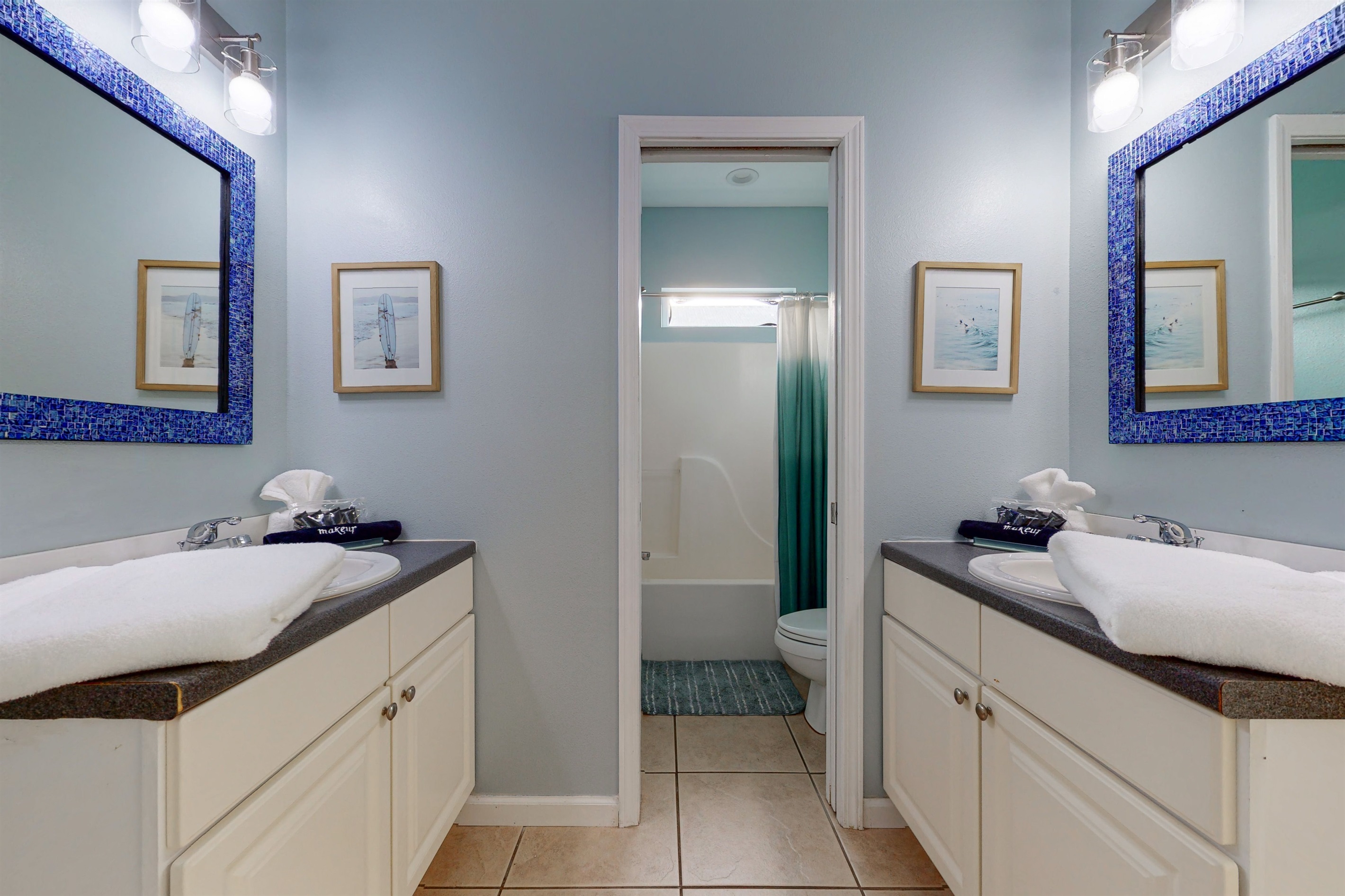 Spacious second bathroom