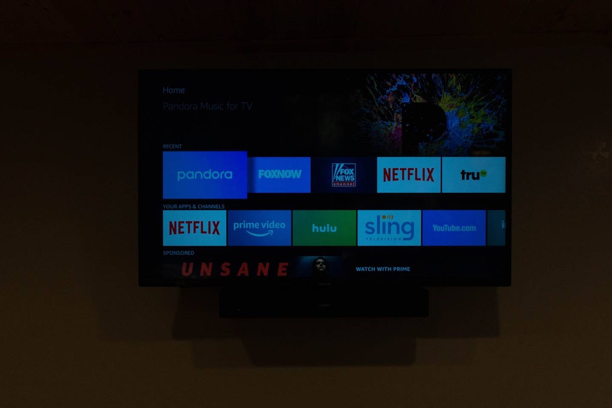 Fire TV flat screen TV
