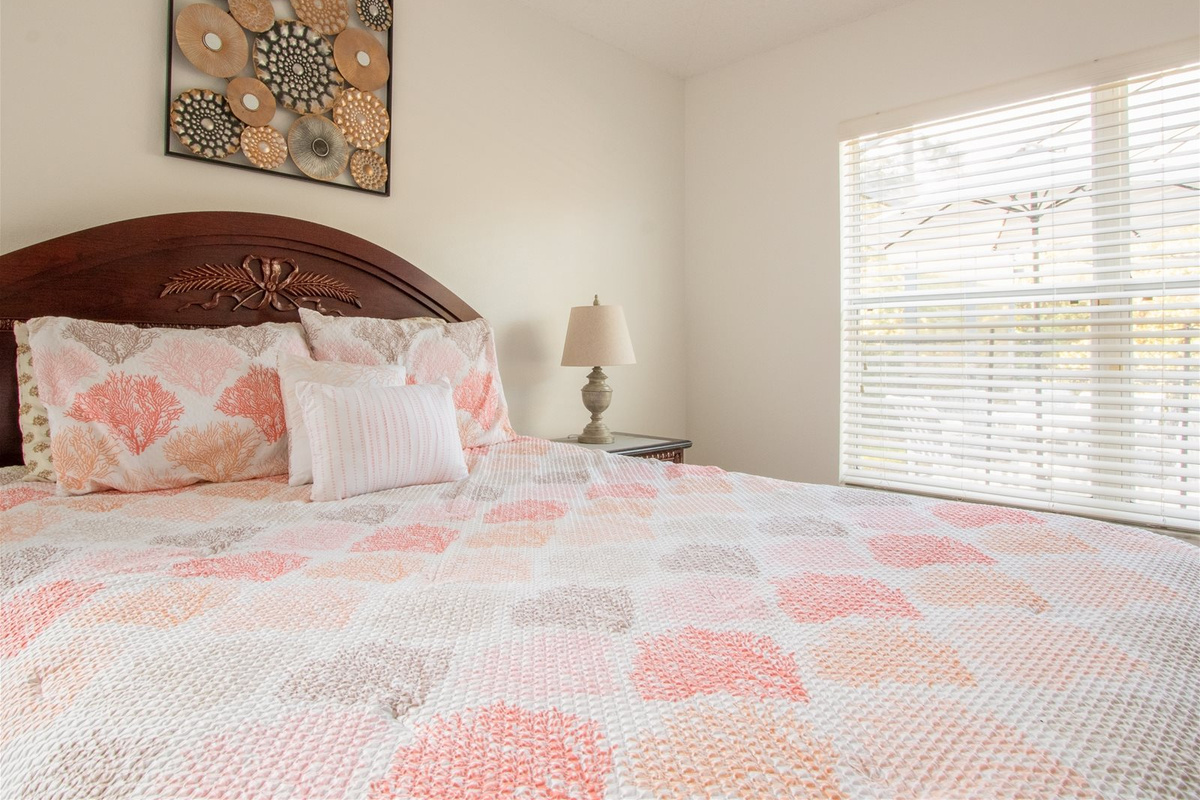 Master Bedroom with Queen Bed, TV in every bedroom!