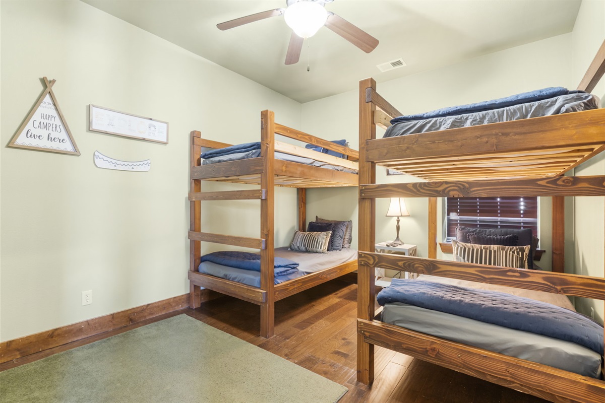 Lower level bunk room