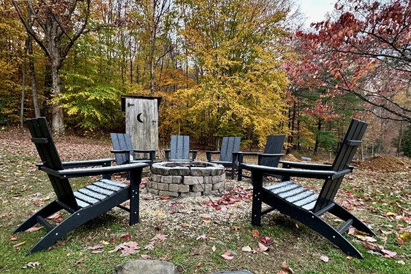 Firepit in the fall.