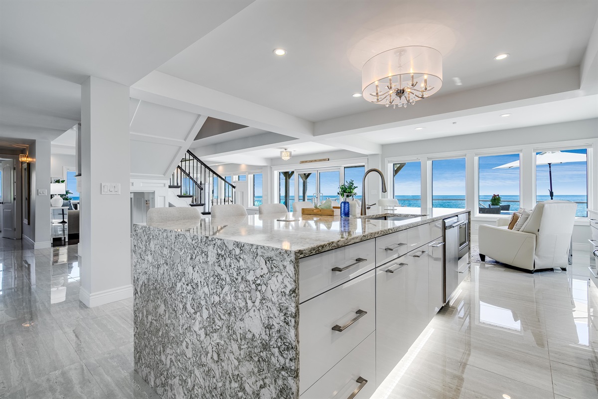 Gatherings framed by coastal vistas.