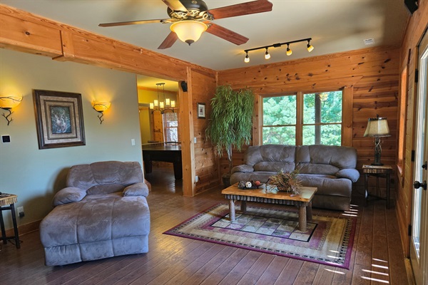 Terrace level family room