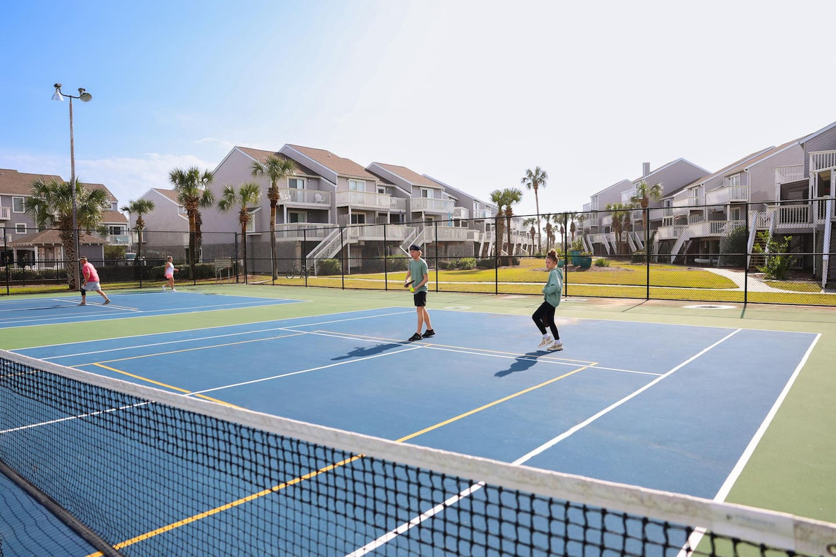 Pickleball is always a great activity while you're Dune Reel Good!