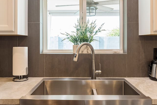 New sink and great view!