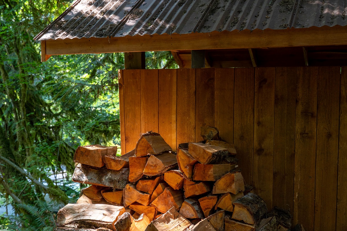 Ample firewood provided on-site