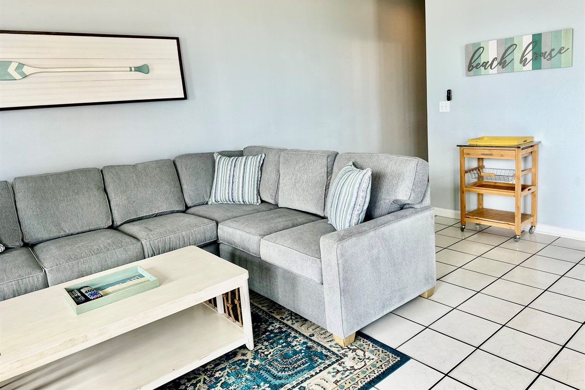 Spacious living room area!