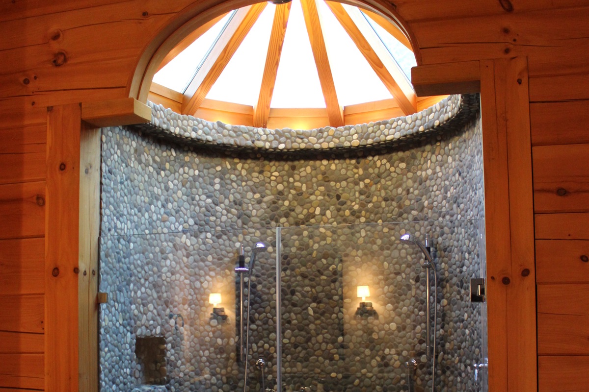 Enjoy a large spa-like walk-in shower for a relaxing and luxurious experience