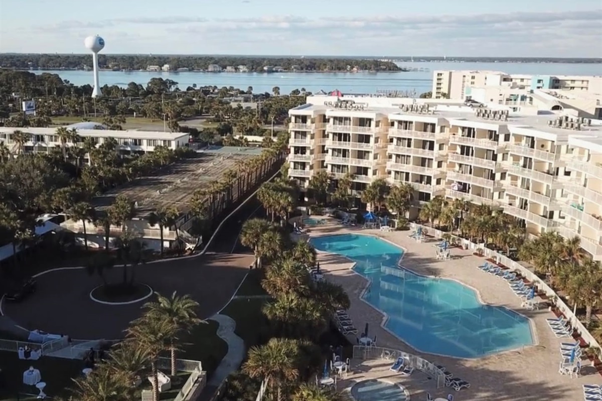 Sky view of the Gulfside. 