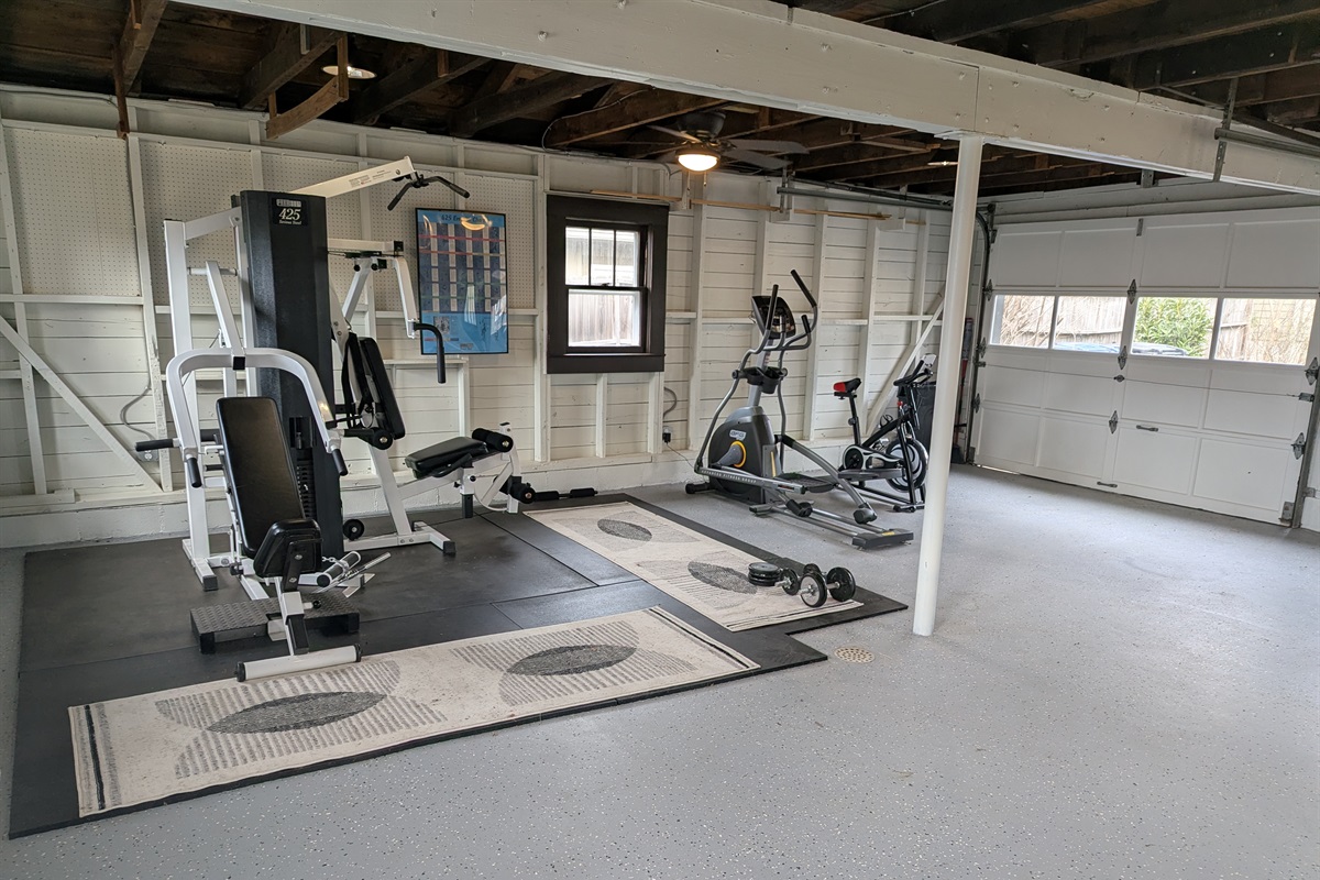 Gym in Detached Garage