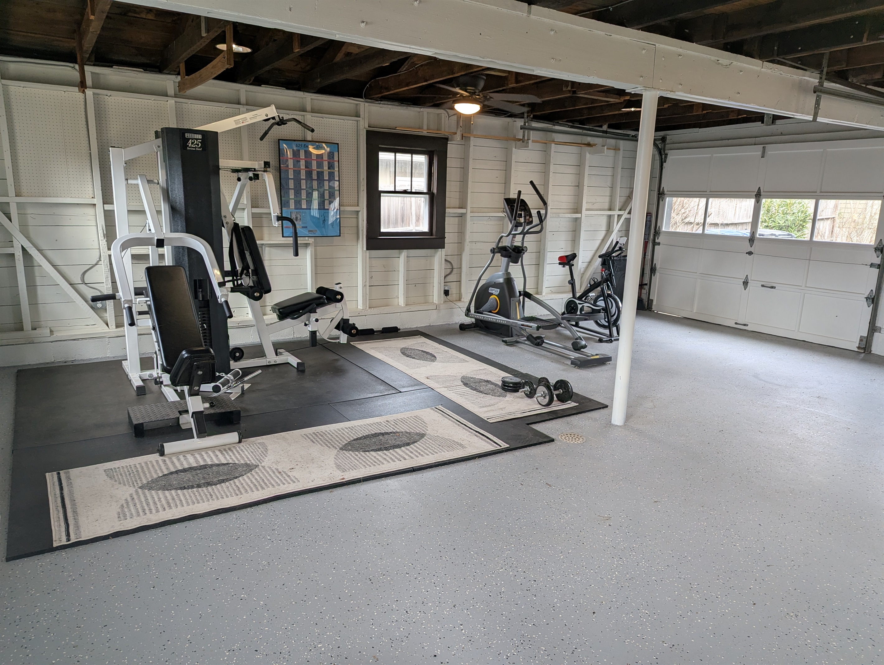 Gym in Detached Garage