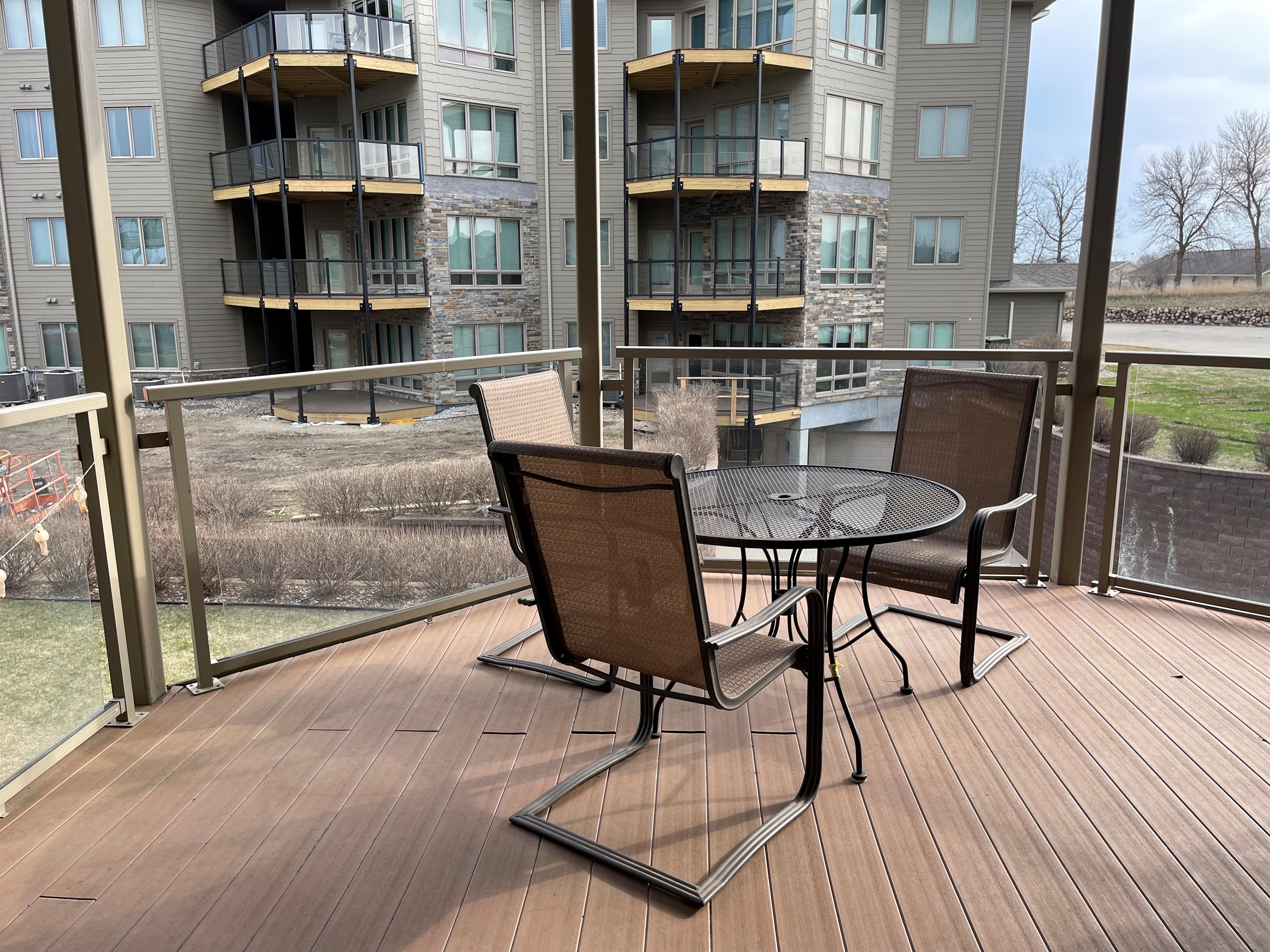 Large deck with view of East Lake Okoboji
