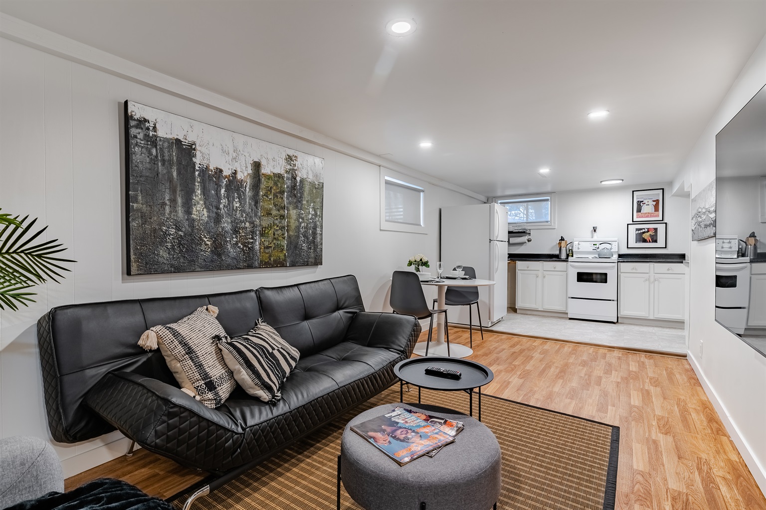 Original character features typical of a 1940s home — part of the charm, but not a fit for guests seeking modern ceiling heights.