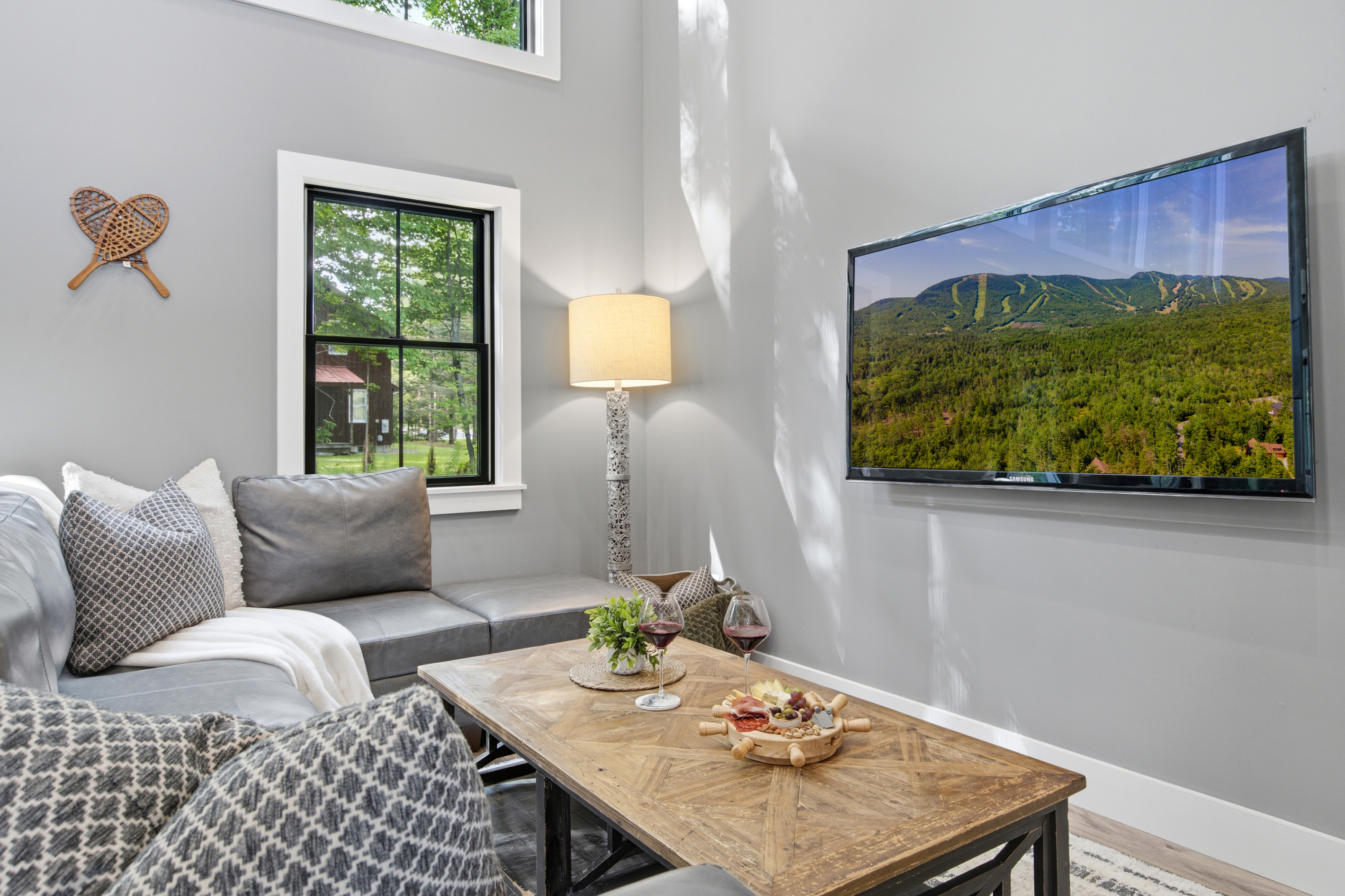 Large windows and comfortable seating create a bright, relaxing place to unwind.