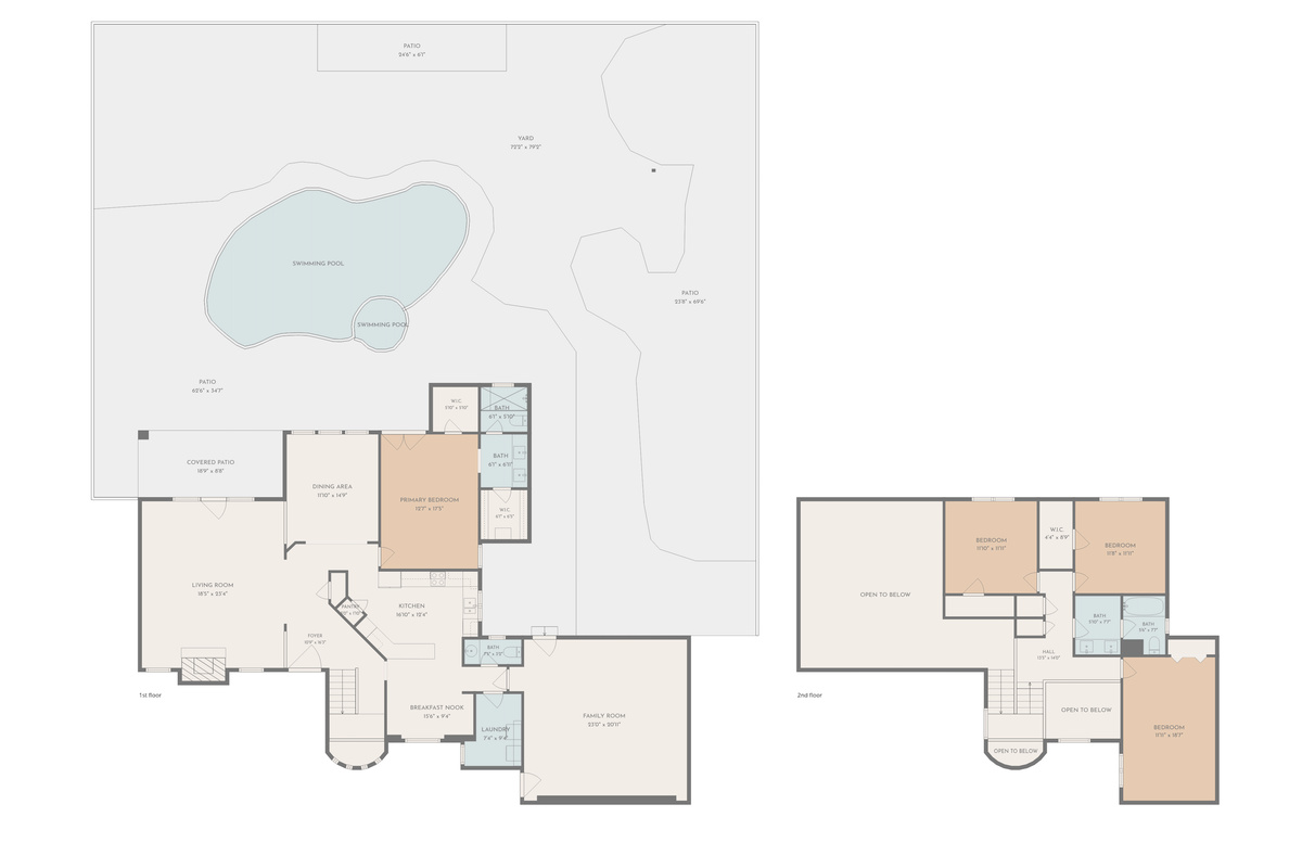 Floorplan of our home and outdoor area