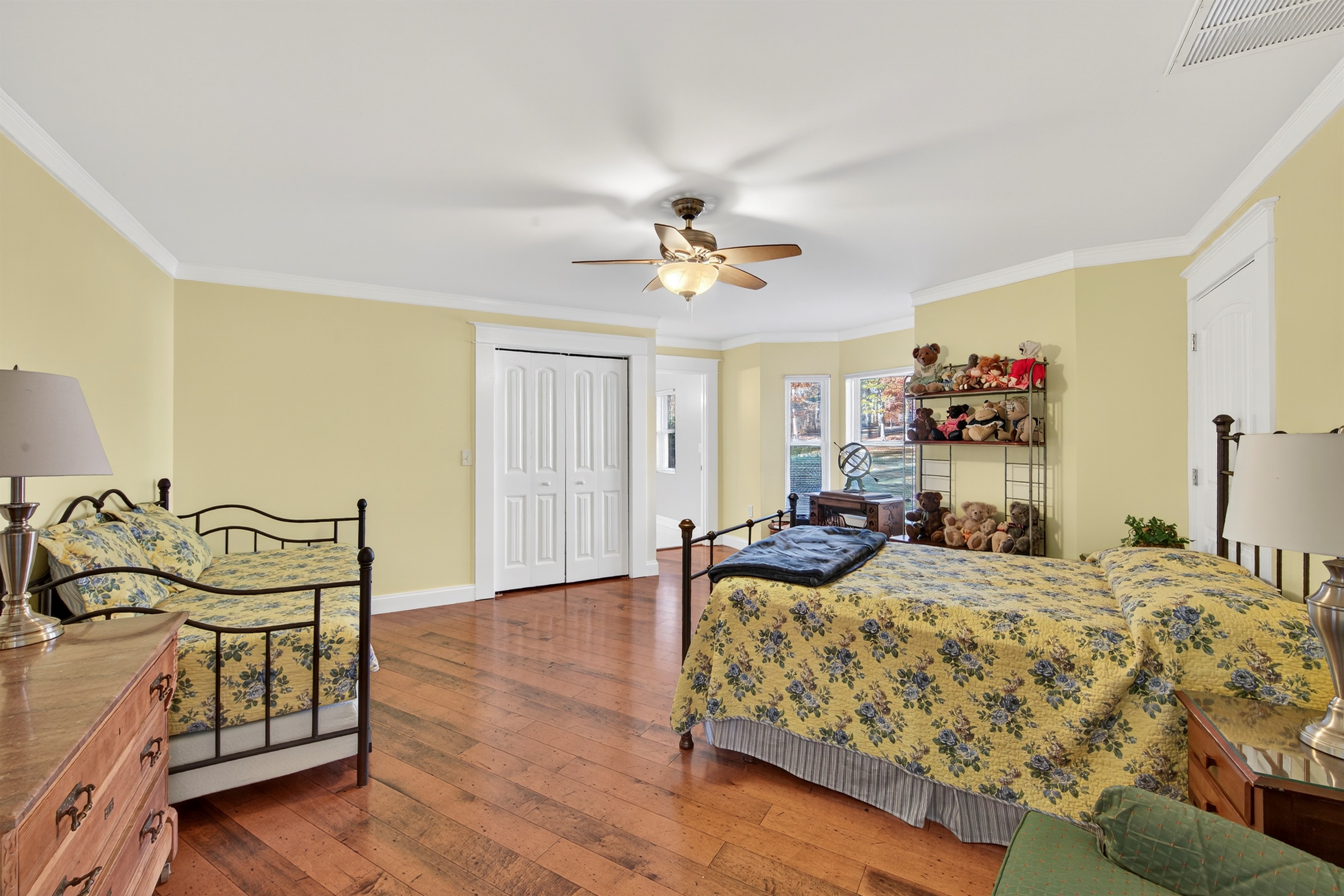 Multiple beds make this room ideal for families or groups.