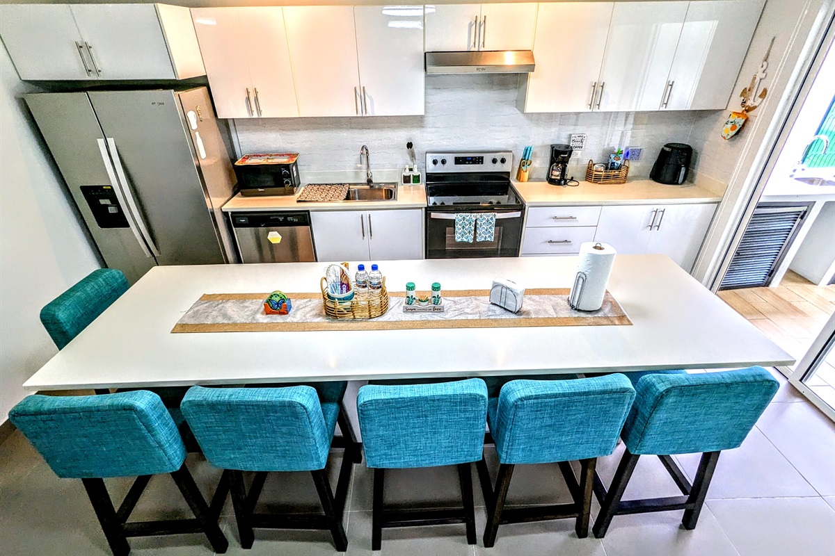 Large Kitchen Island for dining and entertaining