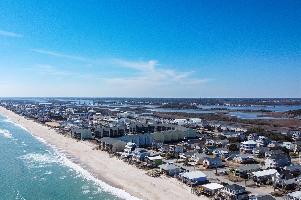 Surf City at low tide