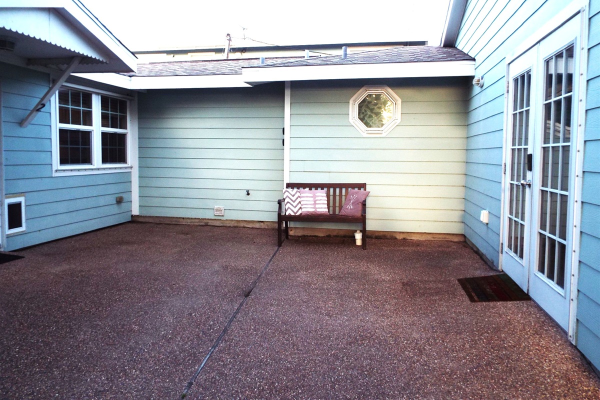 Courtyard for grilling