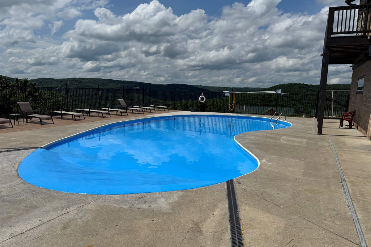 The resort outdoor pool is open seasonally 