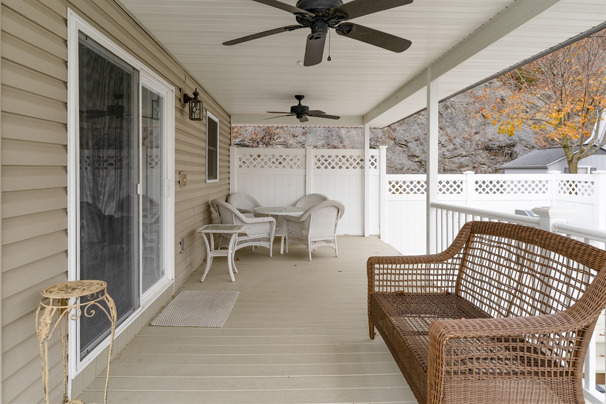 Relaxing sitting area