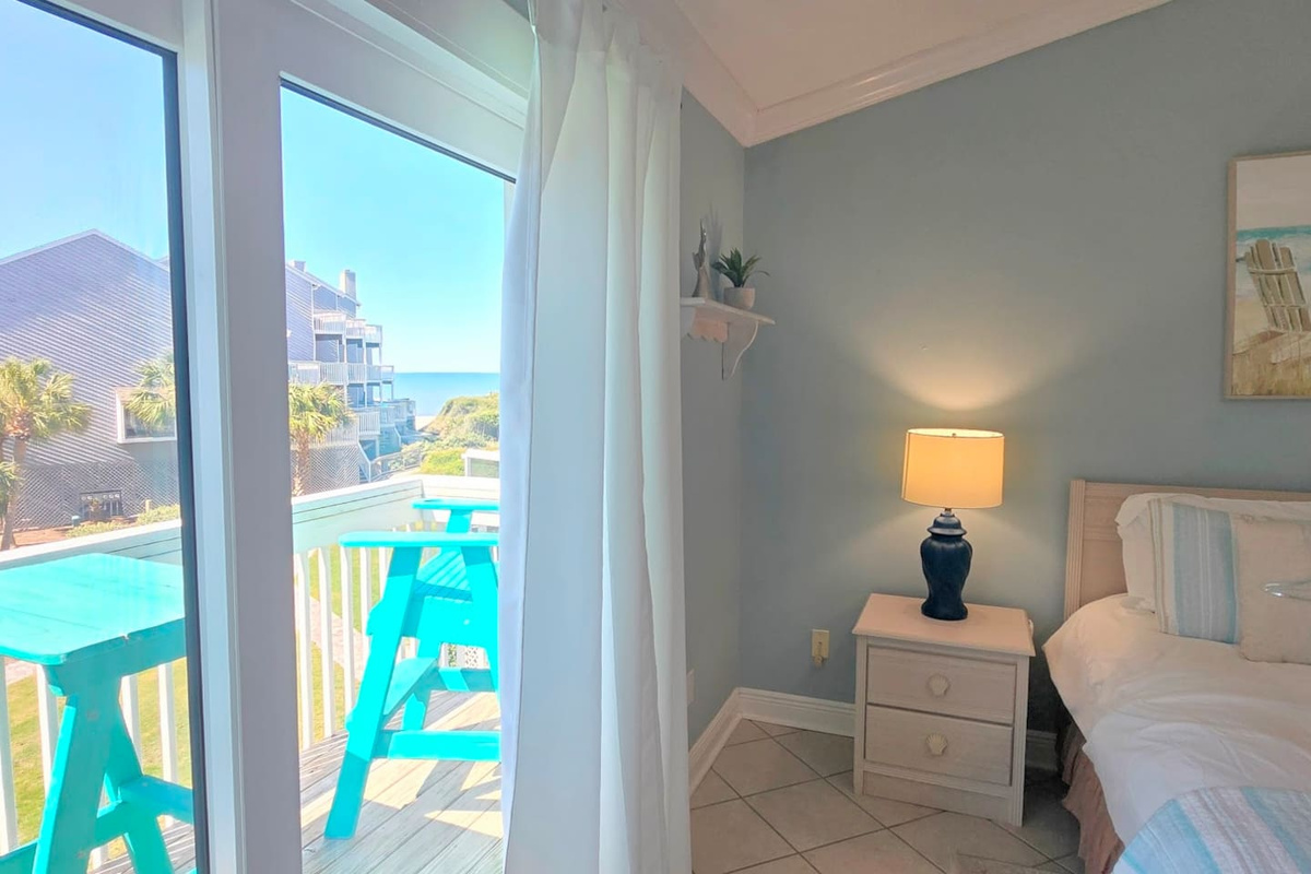 Another window, another Gulf view from the master suite &mdash; this property keeps delivering no matter which way you look.