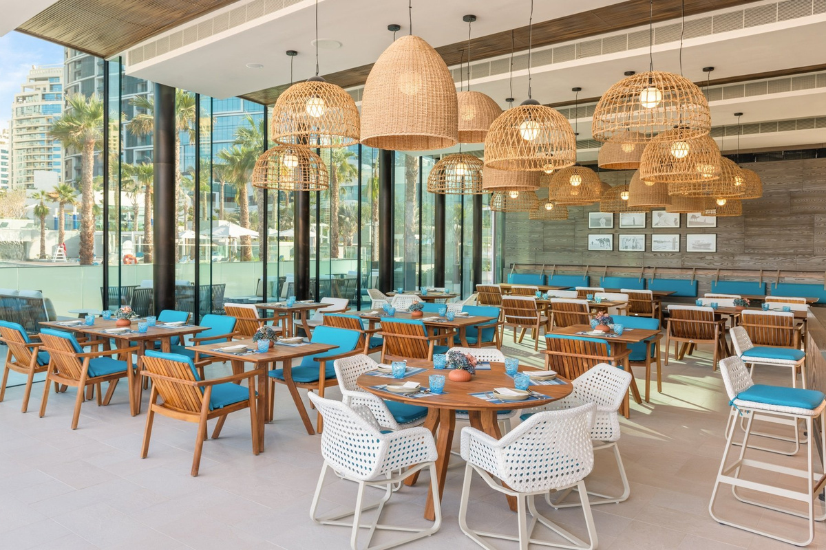 One of the many restaurants