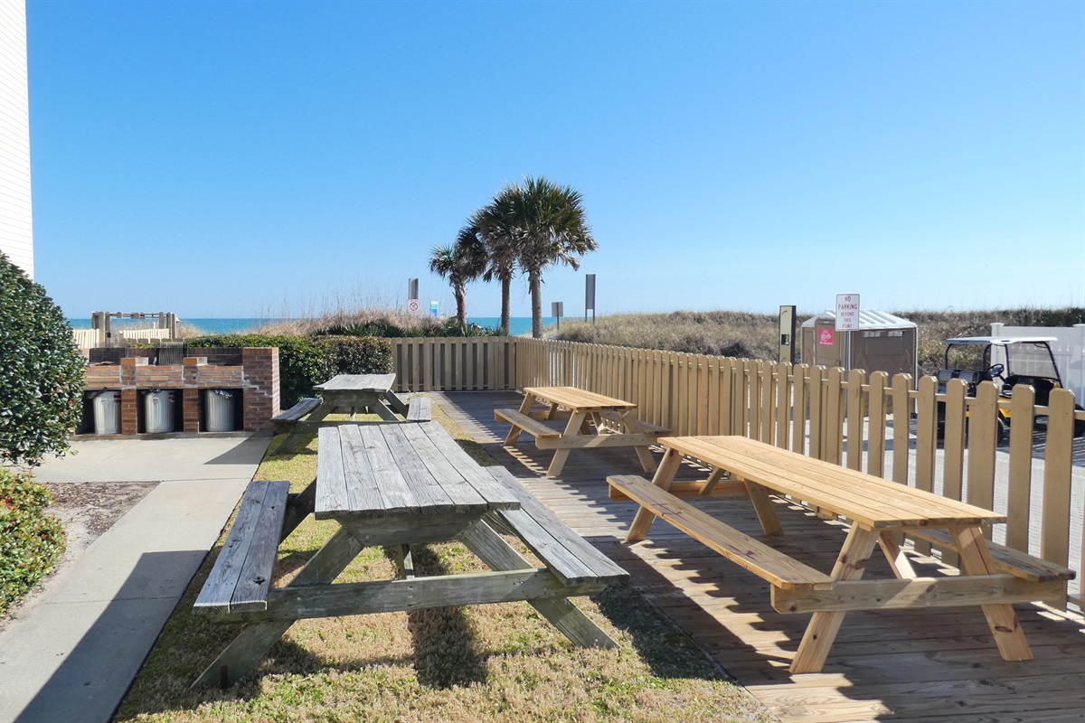 Grills and Seating Area