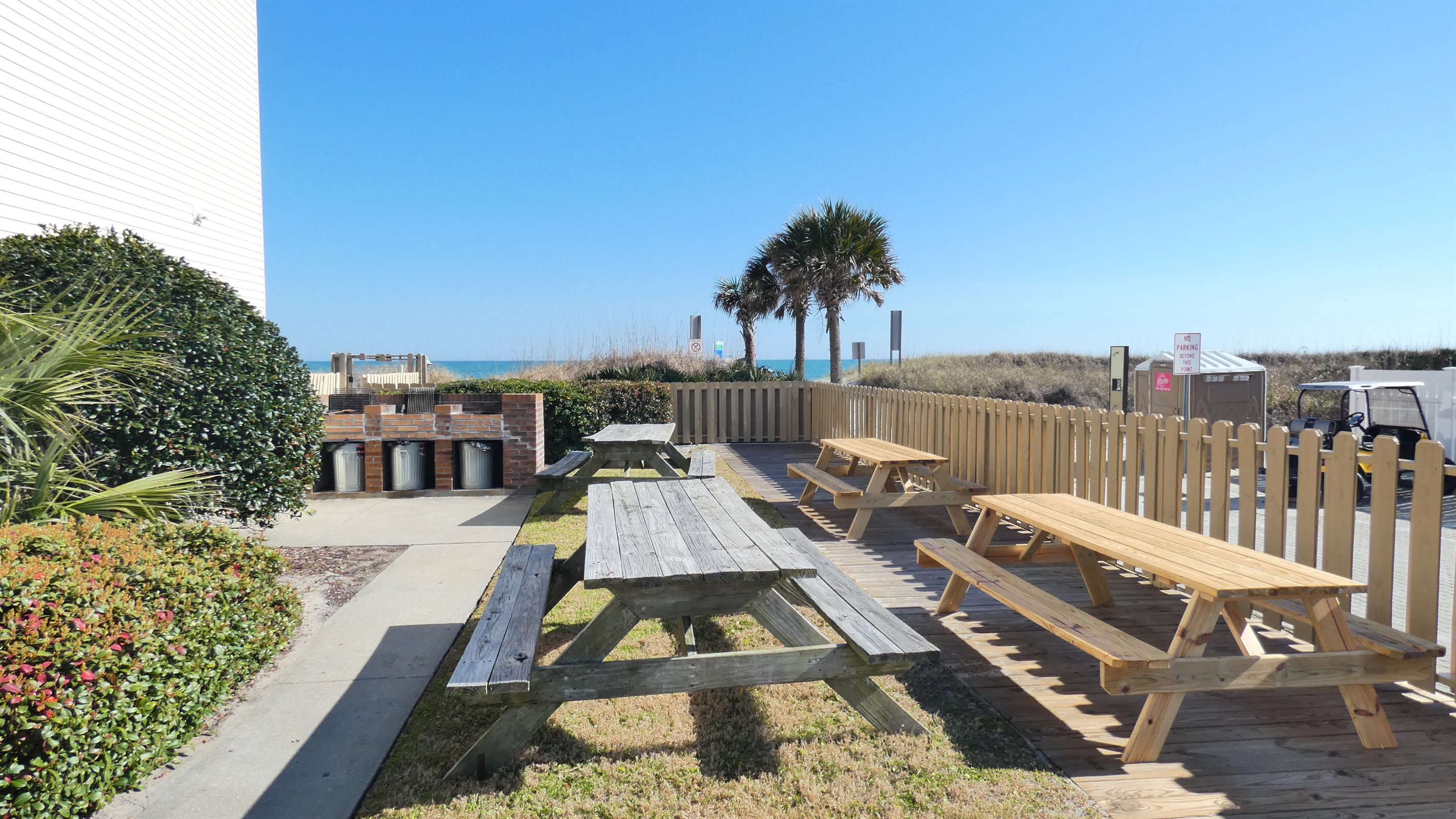 Grills and Seating Area