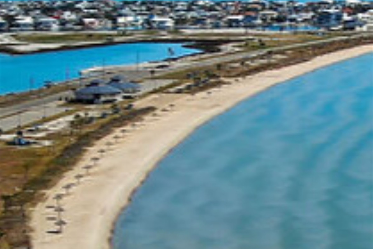 Rockport has a beautiful Blue Wave Beach!