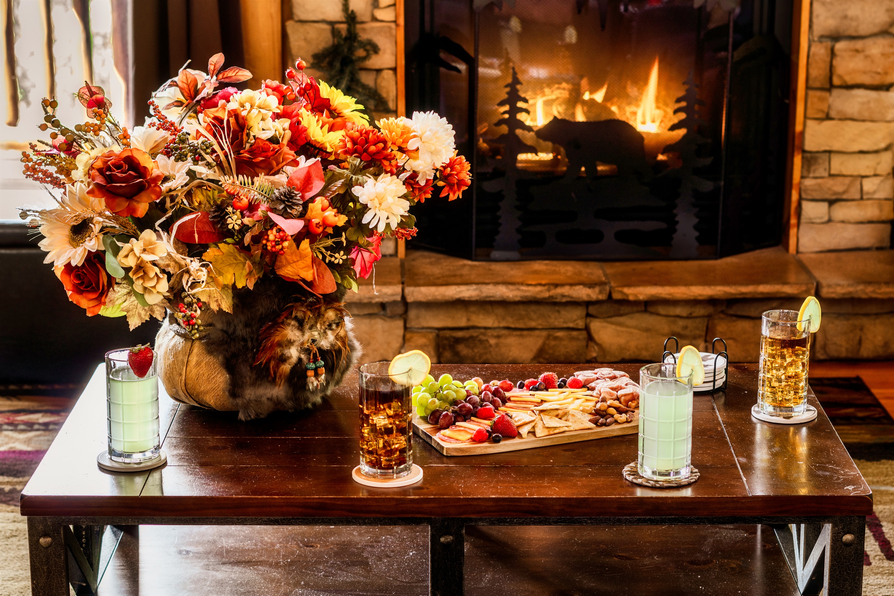 Detail in great room.  Entertaining idea!