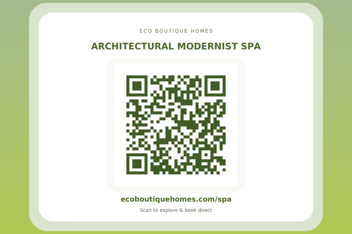 Architectural Modernist Spa | Explore and book direct: ecoboutiquehomes.com/spa