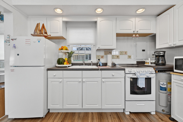 A comfortable kitchen space designed for simple, efficient, and enjoyable cooking.