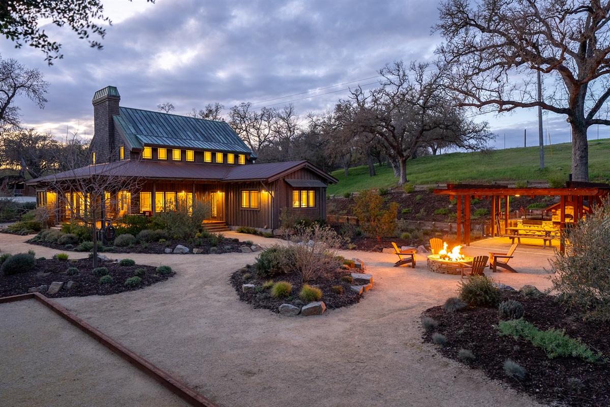 Stylish modern farmhouse featuring high-end furnishings