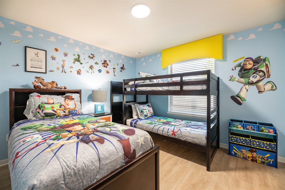 Twin Palms Villa: Bedroom 7-Twin and Twin Bunk