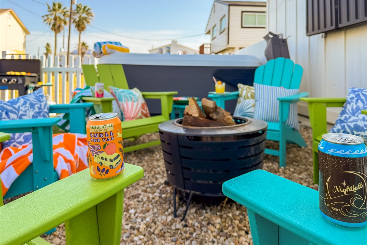 Catch up with family around the fire pit.