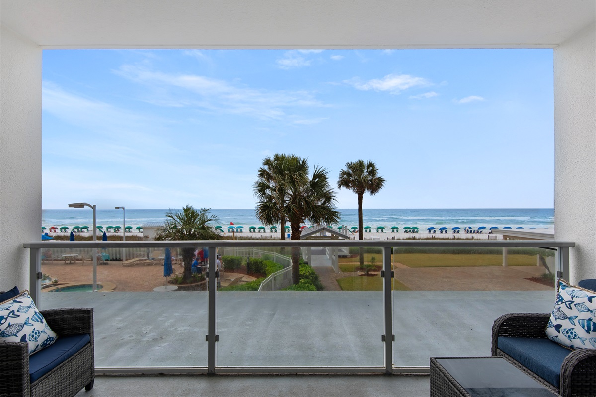 Private balcony with Gulf views