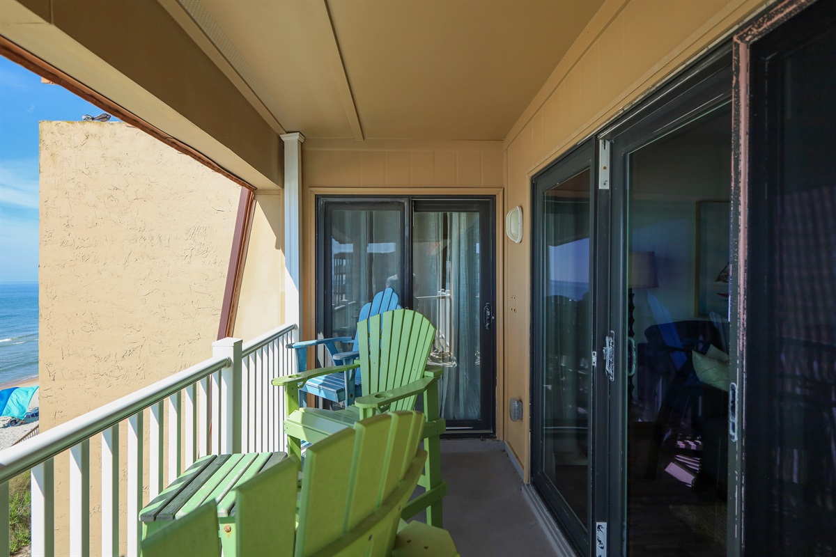 Sit on the balcony and relax!